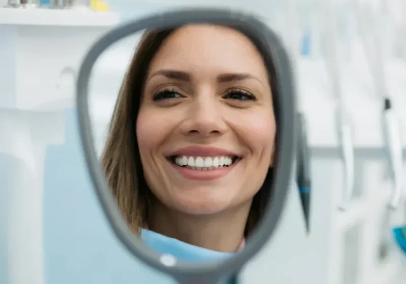 Woman Smiling After Professional Teeth Whitening