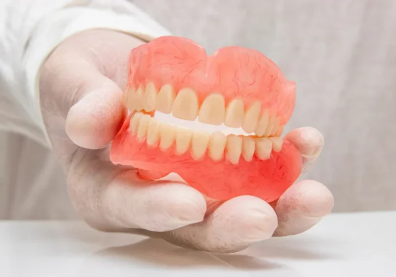 set of full dentures